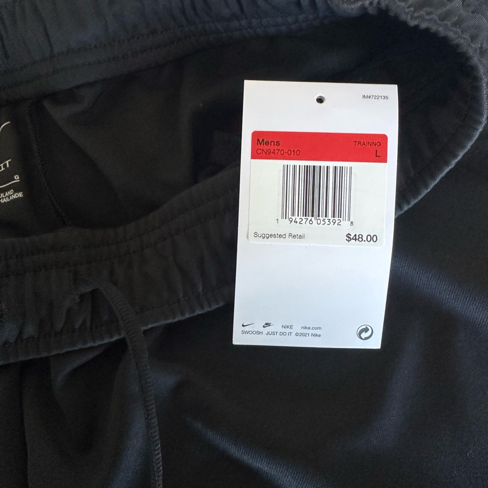 Nike Mens Relaxed Dri-Fit Black Training Sweatpants *NWT* - Picture 3 of 5